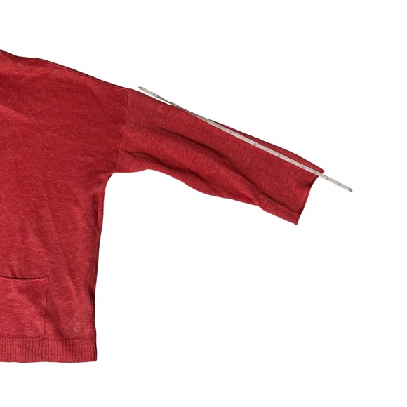 Eileen Fisher Organic Linen Blend Sweater Coral 3/4 Sleeve Women's‎ - Picture 6 of 6